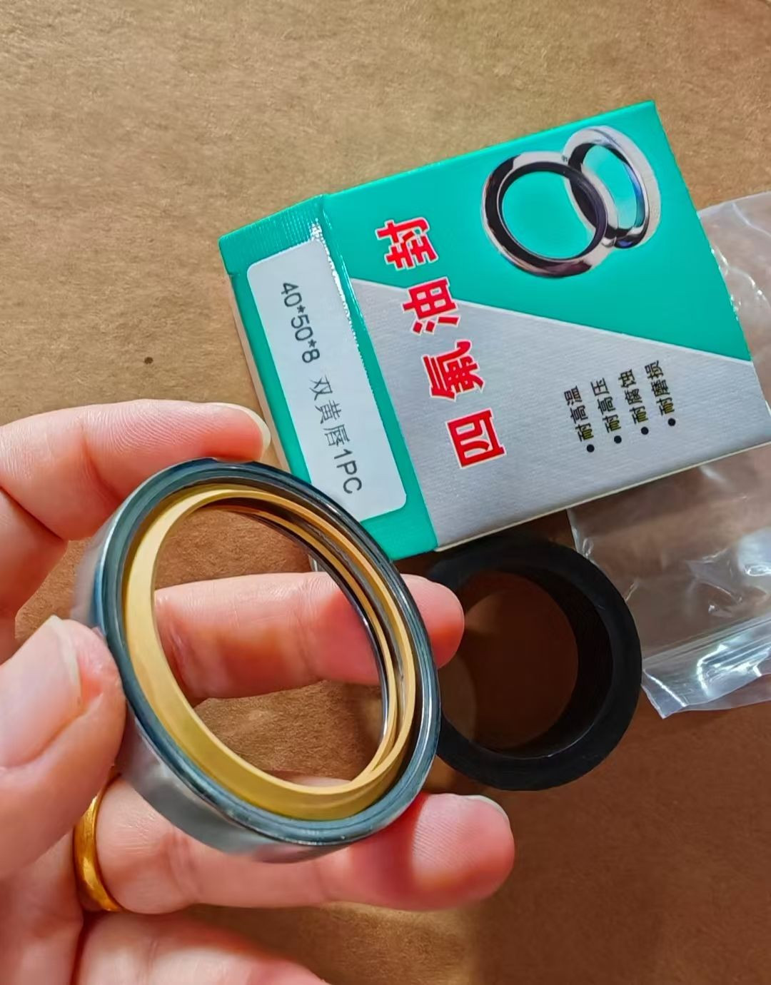 Double Lips Oil Seals PTFE Stainless Steel 304 Seals Standard